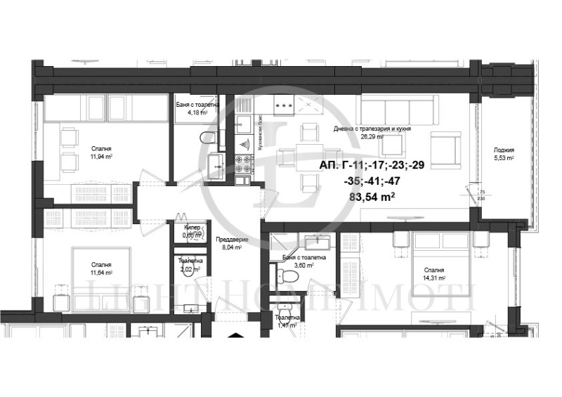 Продава 3-СТАЕН, гр. Пловдив, Гагарин, снимка 4 - Aпартаменти - 47679779