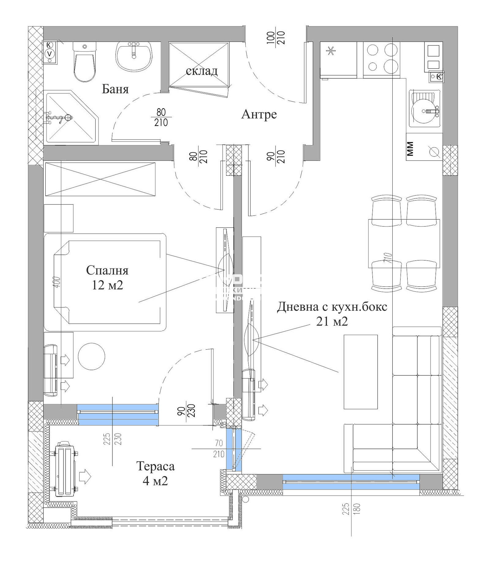 Продава 2-СТАЕН, гр. Пловдив, Христо Смирненски, снимка 2 - Апартаменти - 52574511