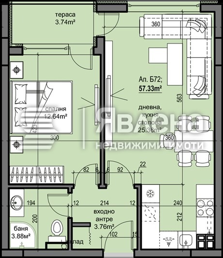 Продава 2-СТАЕН, гр. Пловдив, Христо Смирненски, снимка 3 - Aпартаменти - 48526189