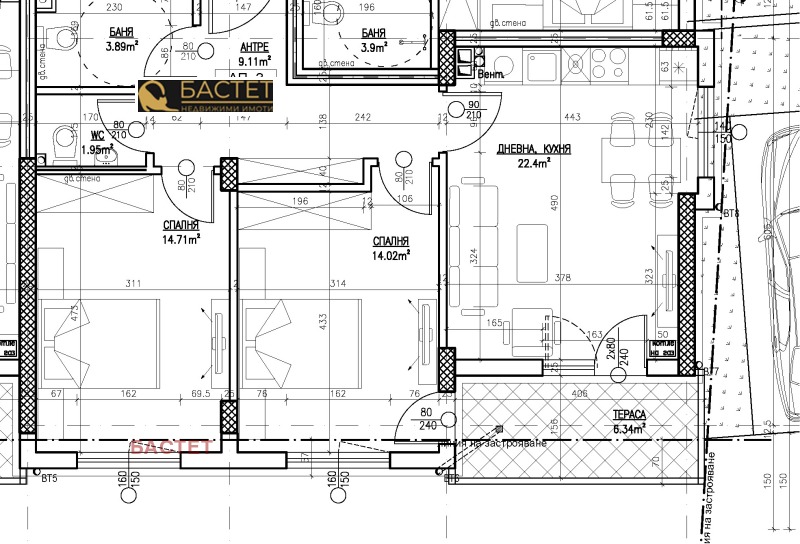Na prodej  2 ložnice Sofia , Gorna banja , 100 m2 | 33312117