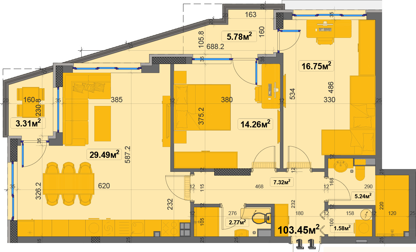 Продава 3-СТАЕН, гр. София, Овча купел, снимка 2 - Апартаменти - 49540746