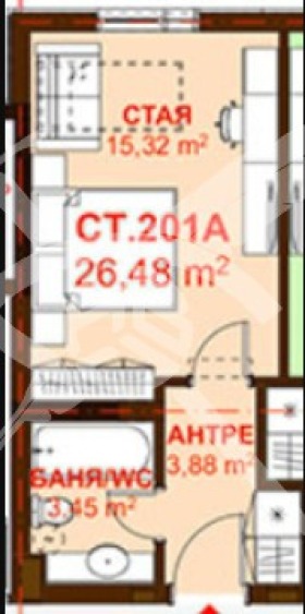 Продава 1-СТАЕН, гр. Бургас, Сарафово, снимка 1 - Aпартаменти - 48881914