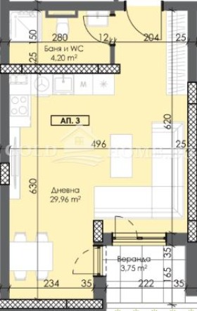 Satılık  Stüdyo Plovdiv , Trakiya , 44 metrekare | 82294217 - görüntü [4]