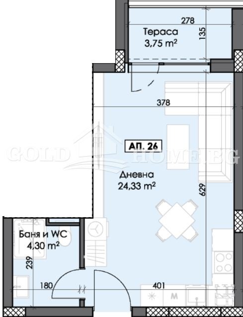 Satılık  Stüdyo Plovdiv , Trakiya , 44 metrekare | 82294217 - görüntü [3]