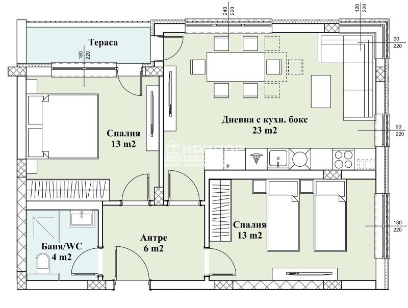 For Sale  2 bedroom Plovdiv , Vastanicheski , 85 sq.m | 42305969 - image [6]