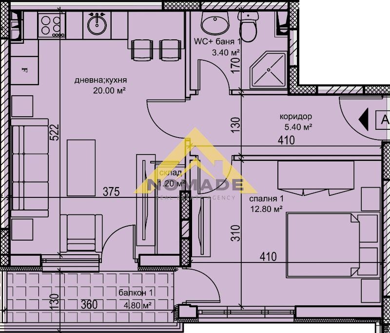 Eladó  1 hálószoba Plovdiv , Karsijaka , 63 négyzetméter | 12978389 - kép [4]