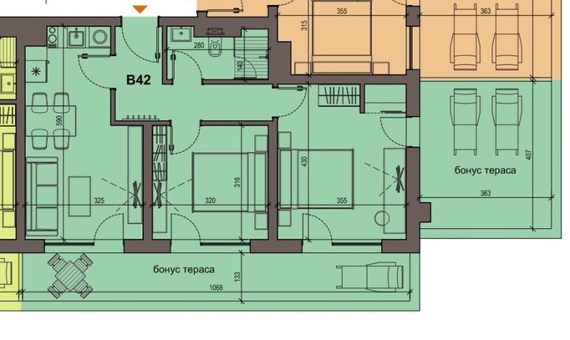 En venta  2 dormitorios Burgas , Sarafovo , 104 metros cuadrados | 78018564 - imagen [2]