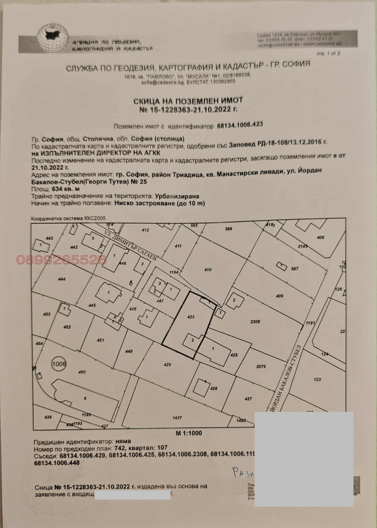 Продава ПАРЦЕЛ, гр. София, Манастирски ливади