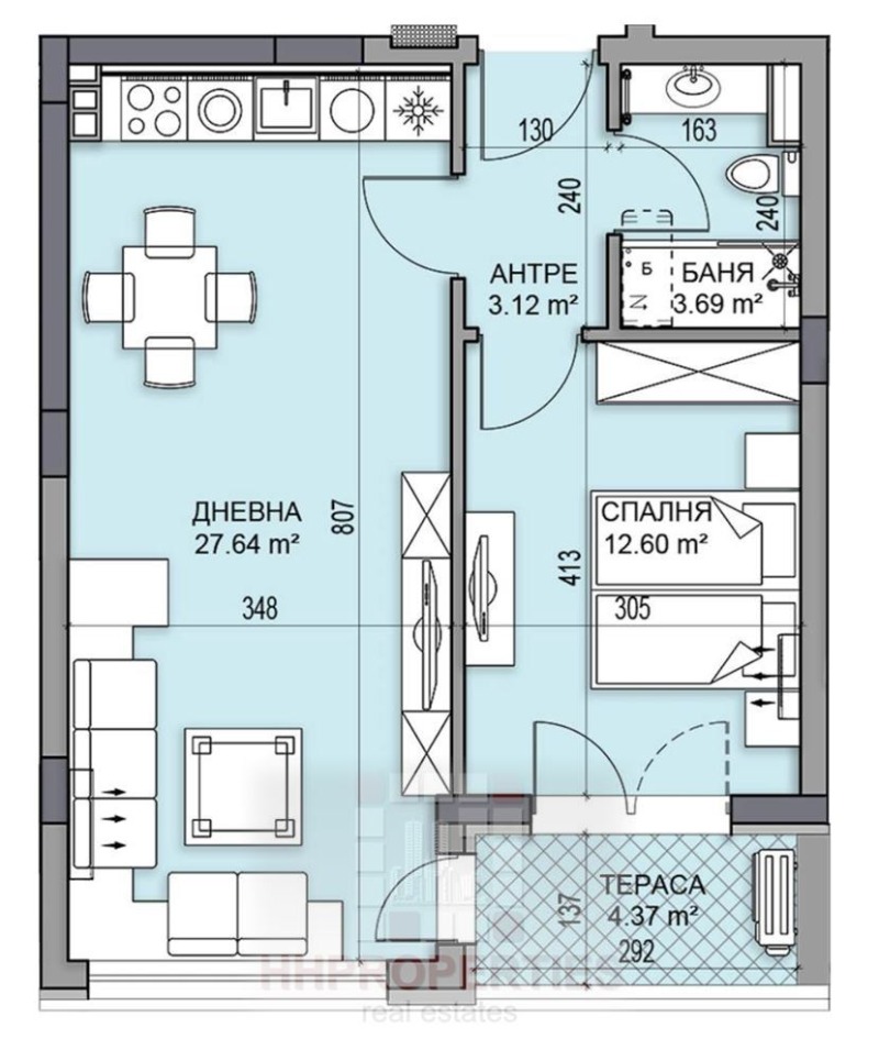 Продава 2-СТАЕН, гр. Пловдив, Гагарин, снимка 3 - Aпартаменти - 48952960