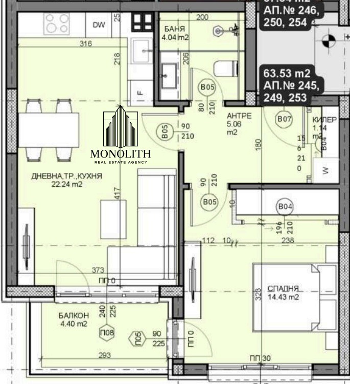 Myytävänä  1 makuuhuone Varna , Galata , 72 neliömetriä | 27965913 - kuva [3]