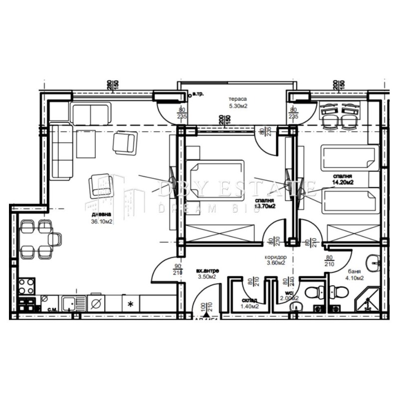 Продава  3-стаен град Пловдив , Остромила , 115 кв.м | 10071142 - изображение [2]