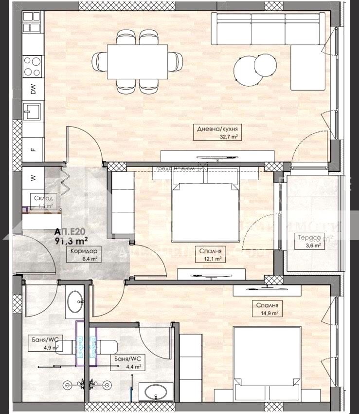 Продава 3-СТАЕН, гр. Пловдив, Кършияка, снимка 4 - Апартаменти - 55810898
