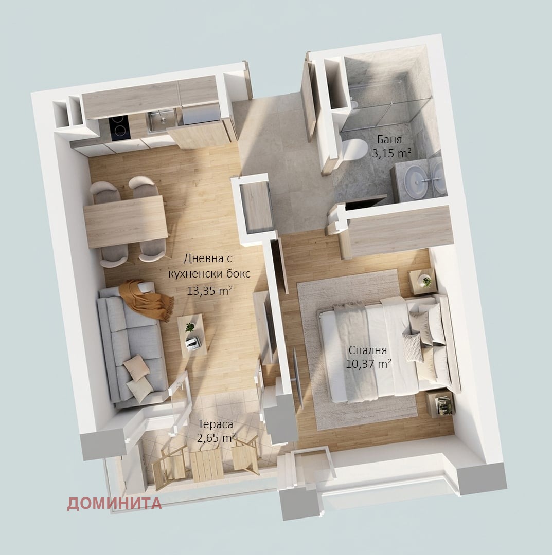 Продава 2-СТАЕН, гр. Приморско, област Бургас, снимка 3 - Апартаменти - 53535330