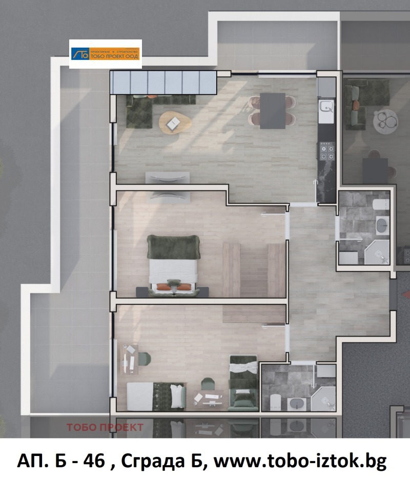 Продава 3-СТАЕН в град София, Дружба 2 - 149 кв.м / 284 875 € » 557 167.07 лв., ТОБО ПРОЕКТ