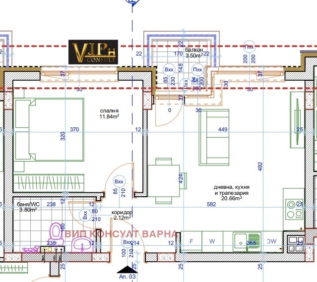 Продава  2-стаен град Варна , Кайсиева градина , 61 кв.м | 93084120 - изображение [2]