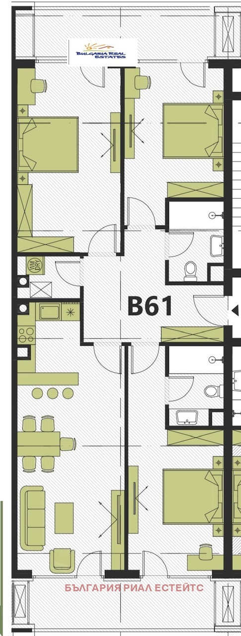 Продава 3-СТАЕН, гр. София, Кръстова вада, снимка 15 - Апартаменти - 53699059
