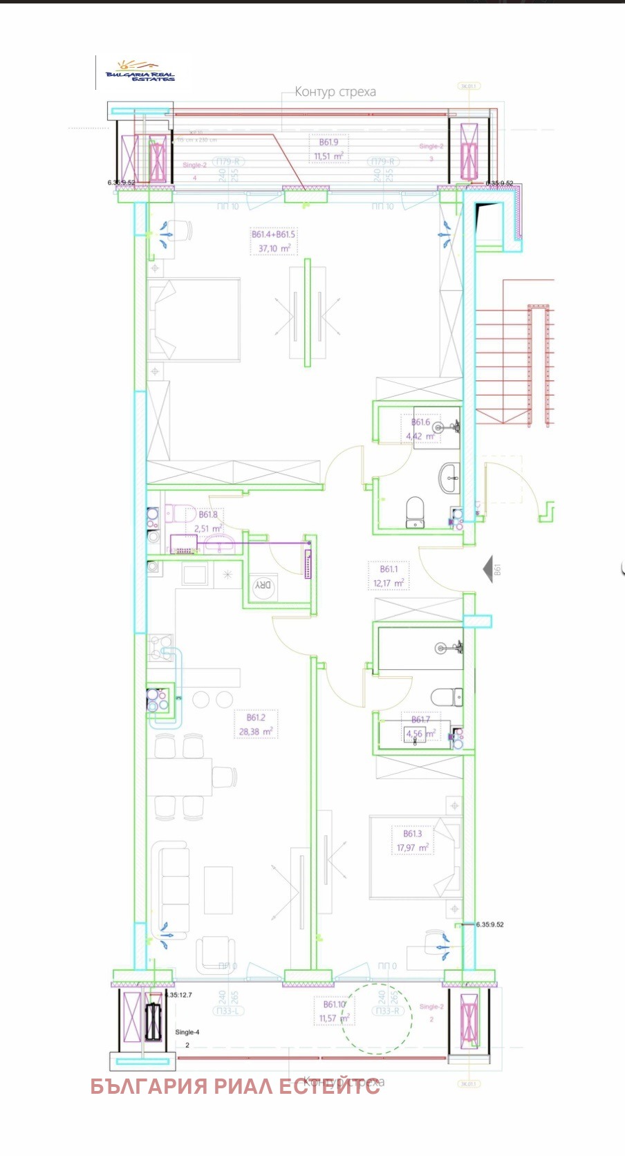 Продава 3-СТАЕН, гр. София, Кръстова вада, снимка 14 - Апартаменти - 53699059