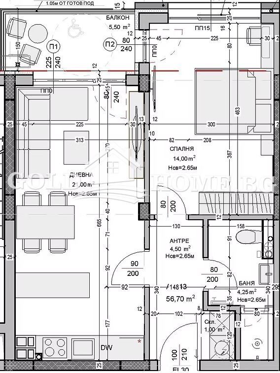 Продава  2-стаен град Пловдив , Остромила , 64 кв.м | 98050585 - изображение [3]