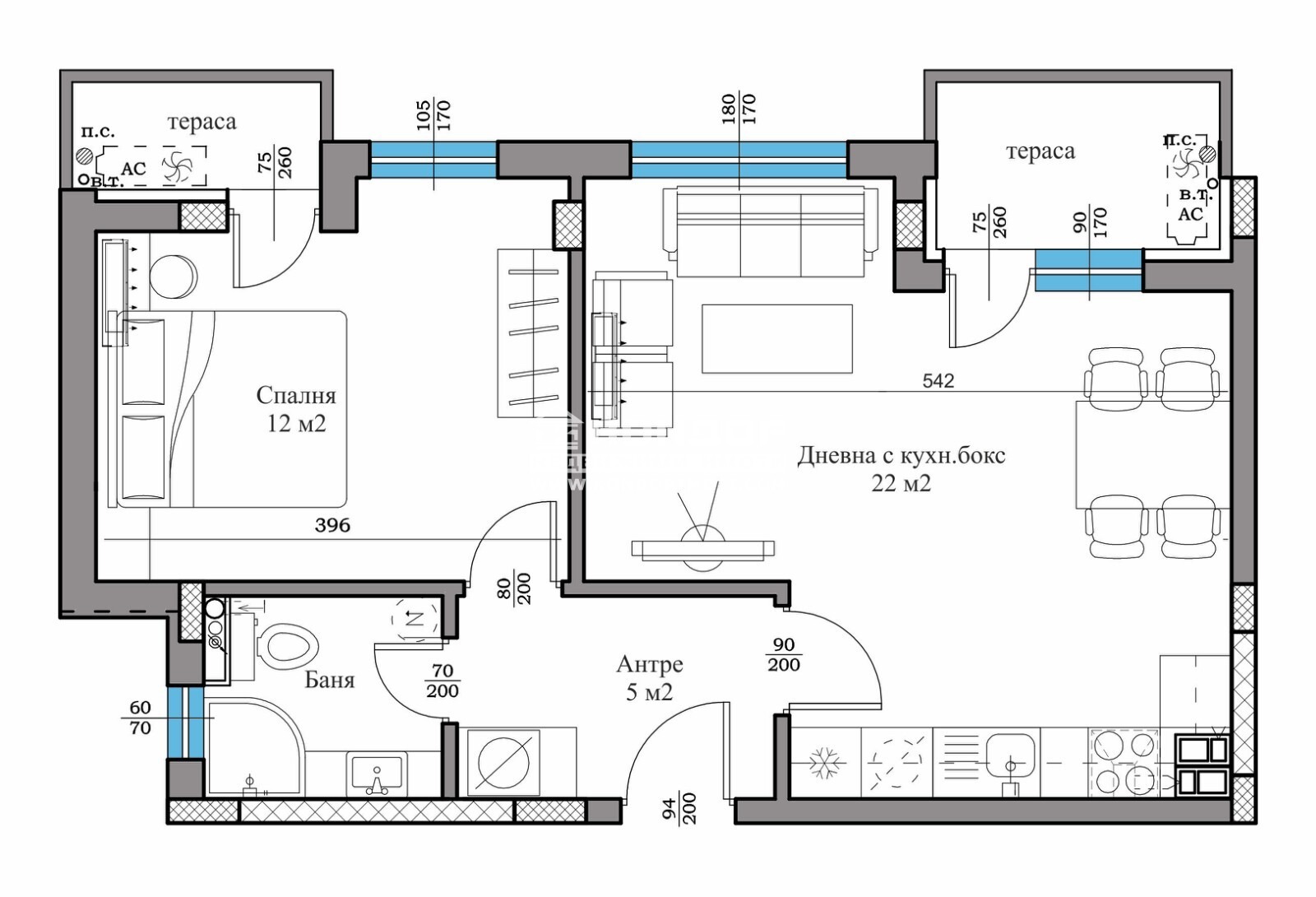 Продава 2-СТАЕН, гр. Пловдив, Тракия, снимка 2 - Апартаменти - 49952465