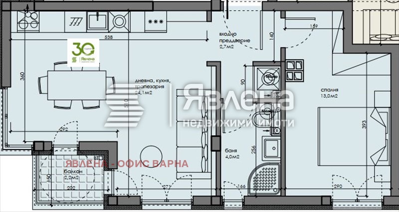 Продава 2-СТАЕН, гр. Варна, ВИНС-Червен площад, снимка 2 - Апартаменти - 55547208