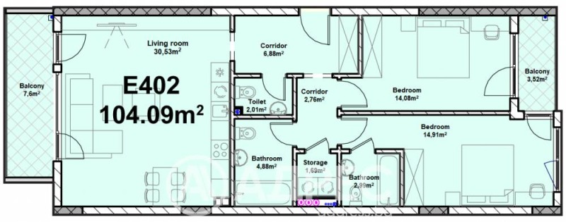 Продава 2-СТАЕН, гр. София, Полигона, снимка 4 - Апартаменти - 53365806