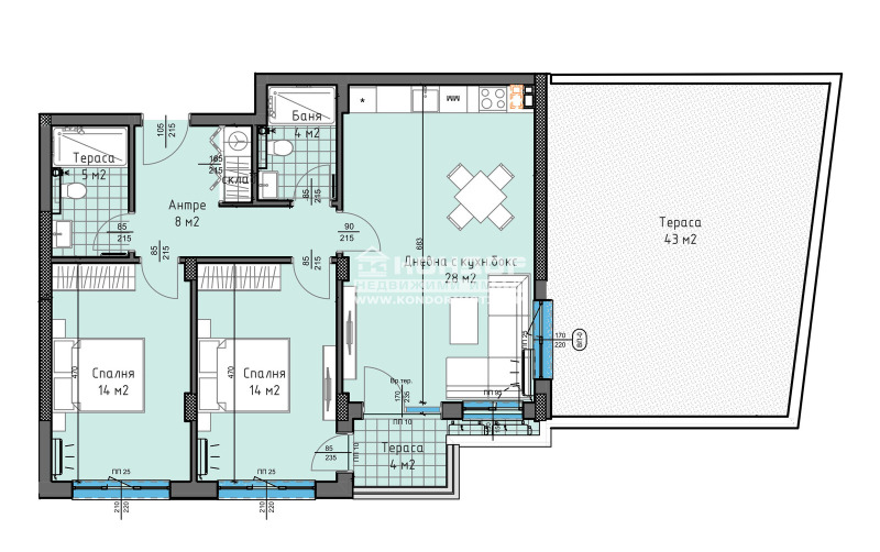 Satılık  2 yatak odası Plovdiv , Karşiyaka , 155 metrekare | 35193095 - görüntü [3]