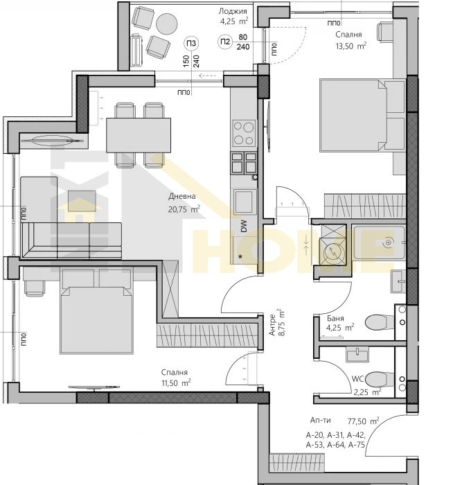 Продава  3-стаен град Пловдив , Христо Смирненски , 96 кв.м | 79997796 - изображение [11]