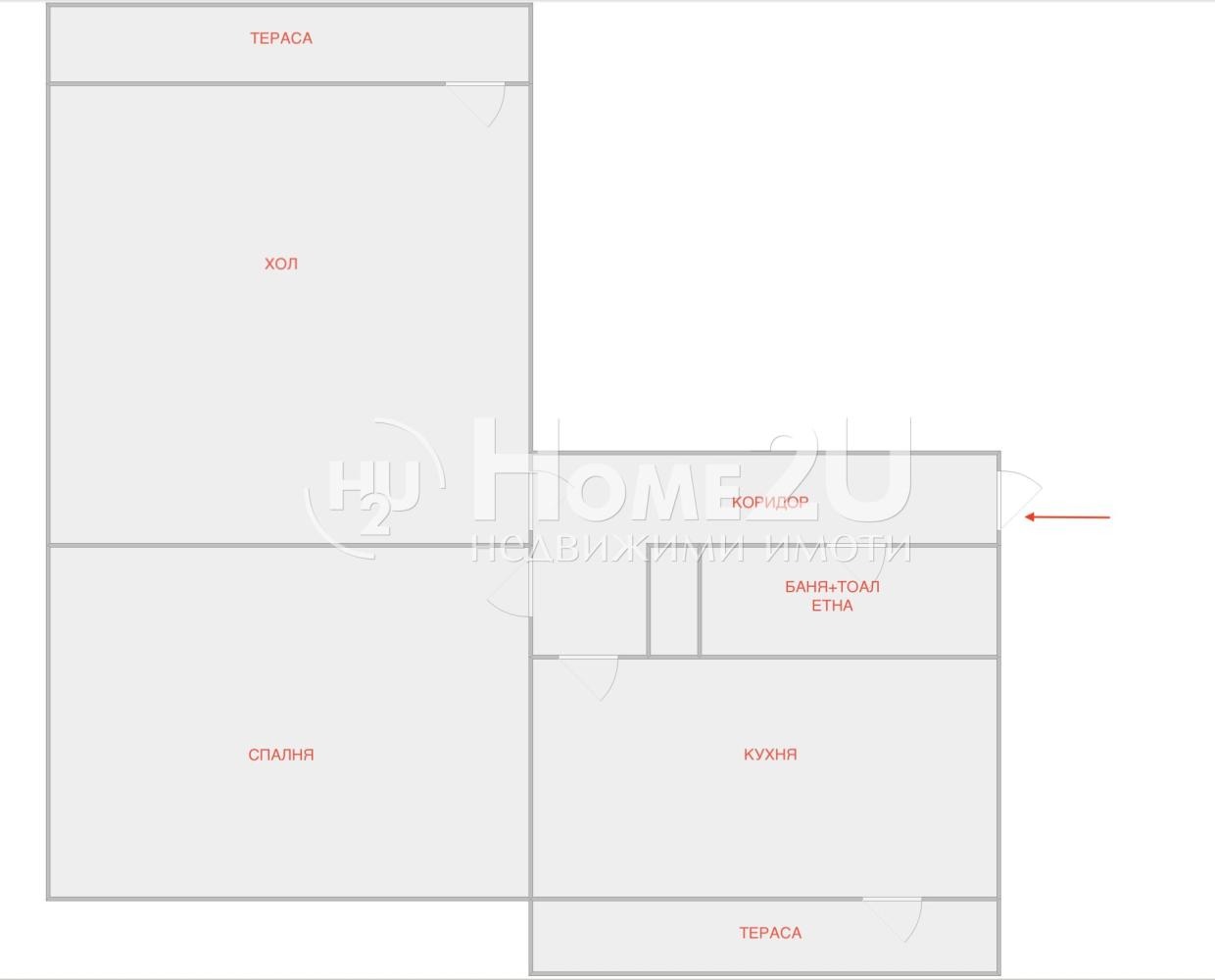 Продава 2-СТАЕН, гр. Русе, Здравец Изток, снимка 6 - Апартаменти - 54152230
