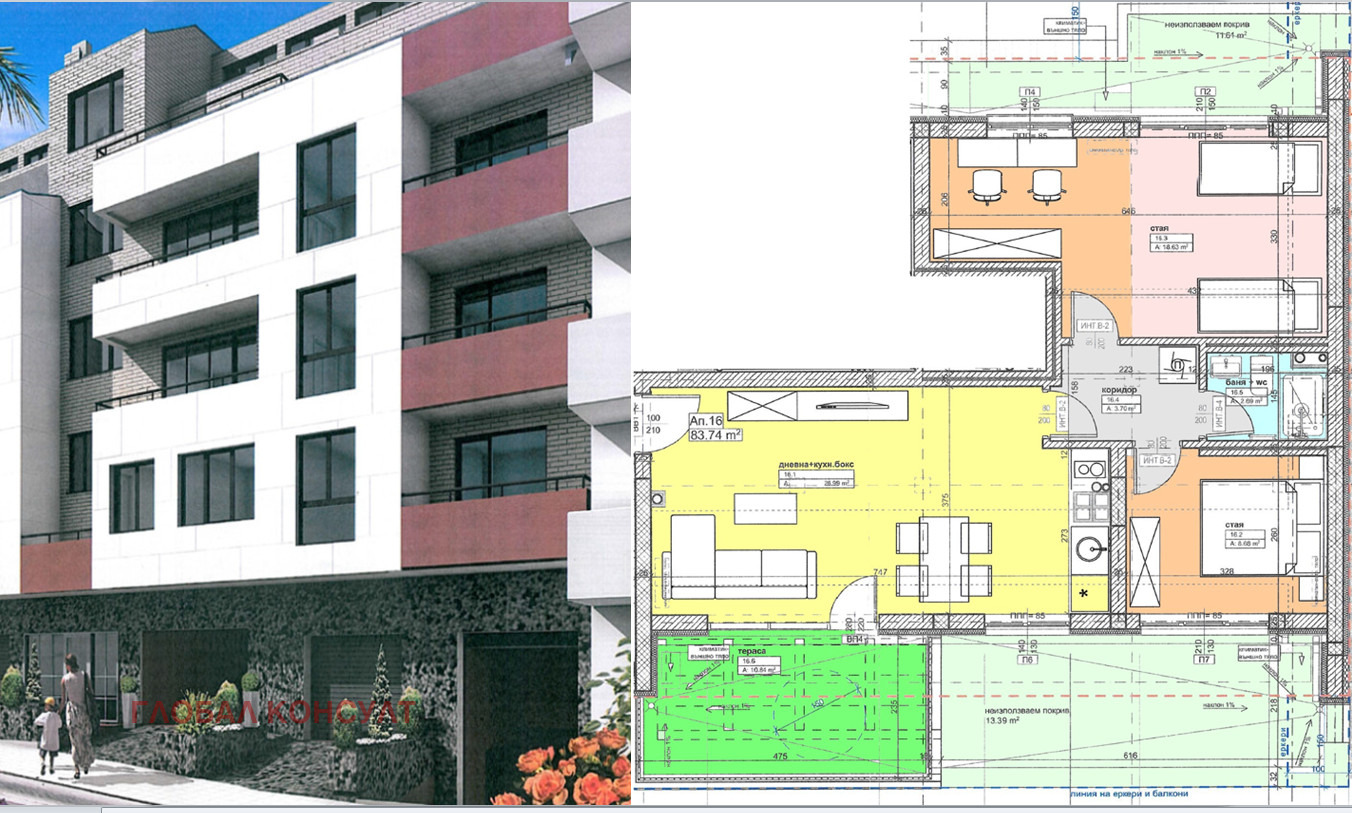 Продава 3-СТАЕН, гр. София, Зона Б-18