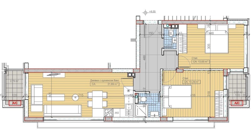 Продаја  2 спаваће собе Софија , Бојана , 96 м2 | 42127107 - слика [2]