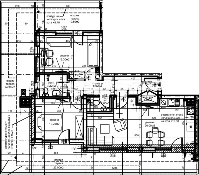 Продаја  2 спаваће собе Пловдив , Христо Смирненски , 73 м2 | 94577187 - слика [6]