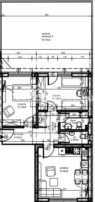 Продаја  2 спаваће собе Пловдив , Христо Смирненски , 73 м2 | 94577187 - слика [5]