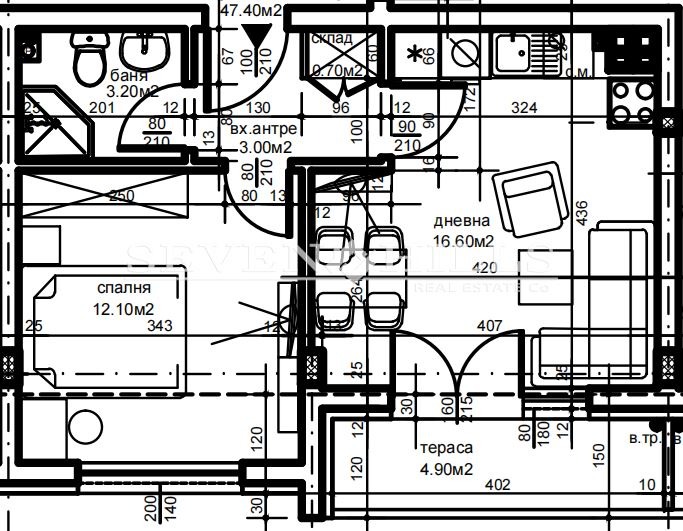 Te koop  1 slaapkamer Plovdiv , Christo Smirnenski , 53 m² | 98198220 - afbeelding [5]