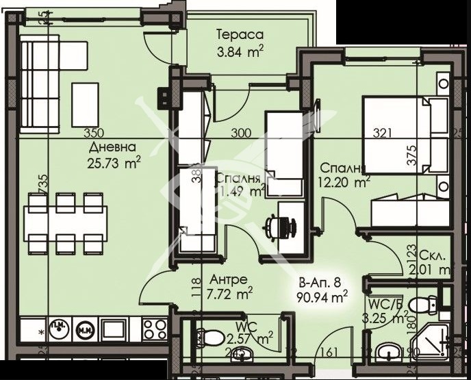 Продава 3-СТАЕН, гр. Бургас, Изгрев, снимка 1 - Aпартаменти - 48531620