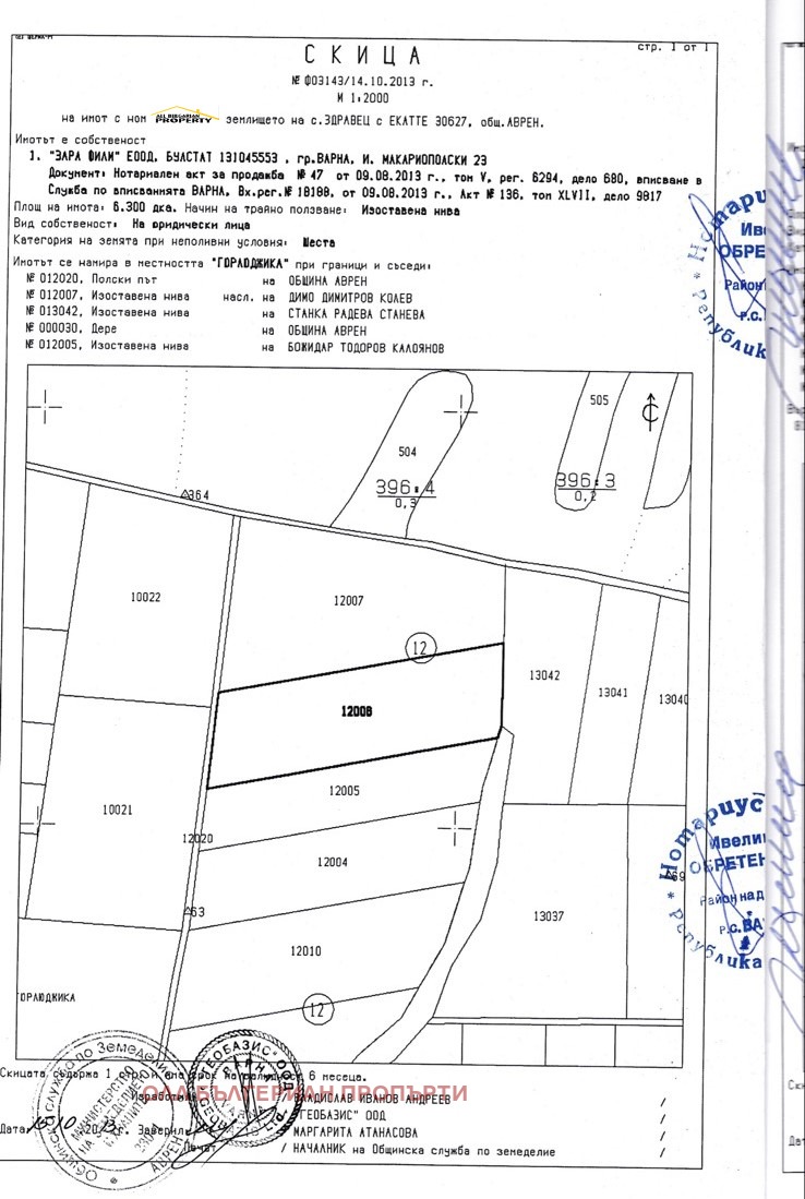 Продава ПАРЦЕЛ, с. Здравец, област Варна, снимка 2 - Парцели - 53560679
