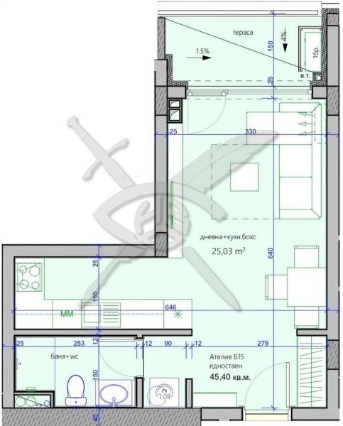 Продава 1-СТАЕН, град Бургас, Меден рудник - зона А • 54000 € / 105614.82 лв. • 10252793 1