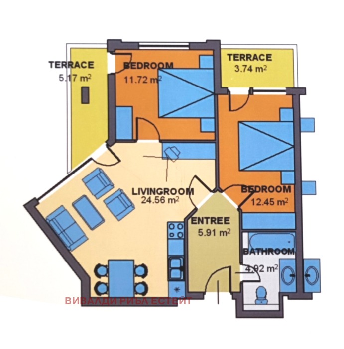 Zu verkaufen  1 Schlafzimmer Warna , k.k. Zlatni pjasazi , 89 qm | 94737737 - Bild [6]