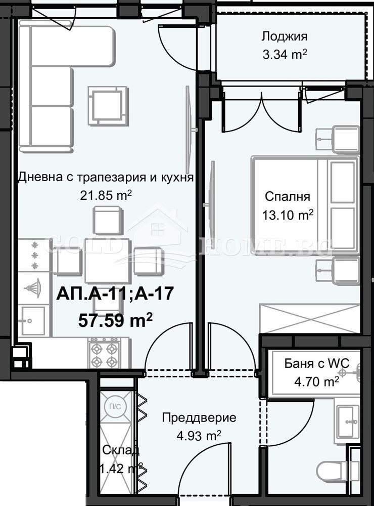Продава 2-СТАЕН, гр. Пловдив, Христо Смирненски, снимка 4 - Апартаменти - 54854871
