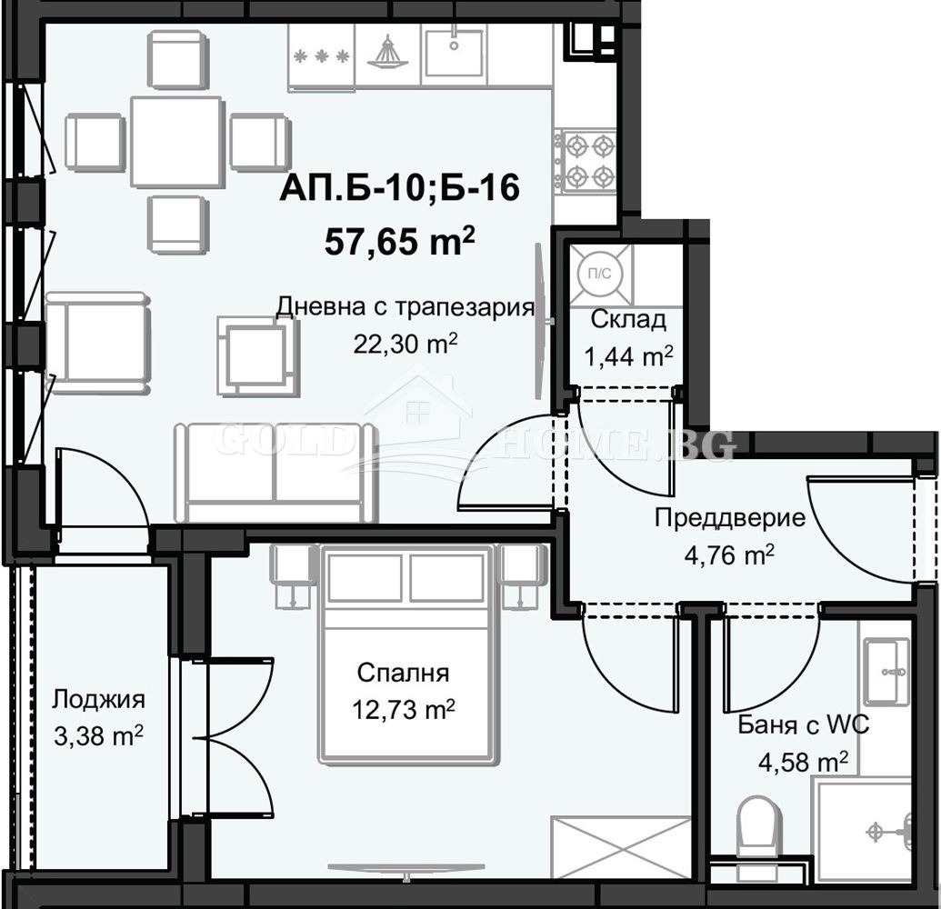Продава 2-СТАЕН, гр. Пловдив, Христо Смирненски, снимка 3 - Апартаменти - 54854871