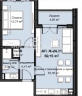 Продава  2-стаен град Пловдив , Христо Смирненски , 73 кв.м | 40059424 - изображение [6]