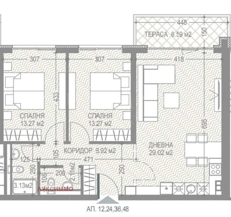 À venda  2 quartos Sofia , Malinova dolina , 115 m² | 51435530 - imagem [3]