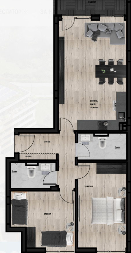 Na prodej  2 ložnice Plovdiv , Kjučuk Pariž , 106 m2 | 36720467