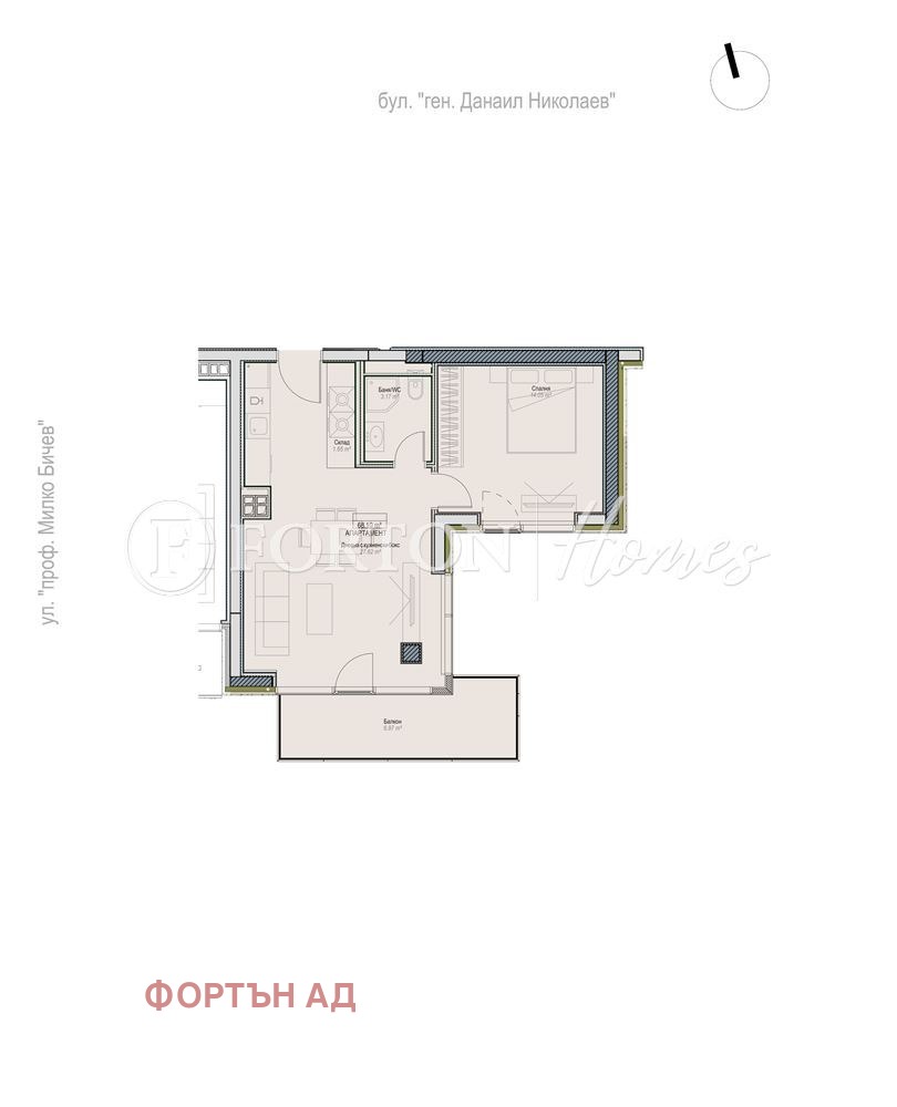 Продава 2-СТАЕН, гр. София, Оборище, снимка 2 - Апартаменти - 54614659