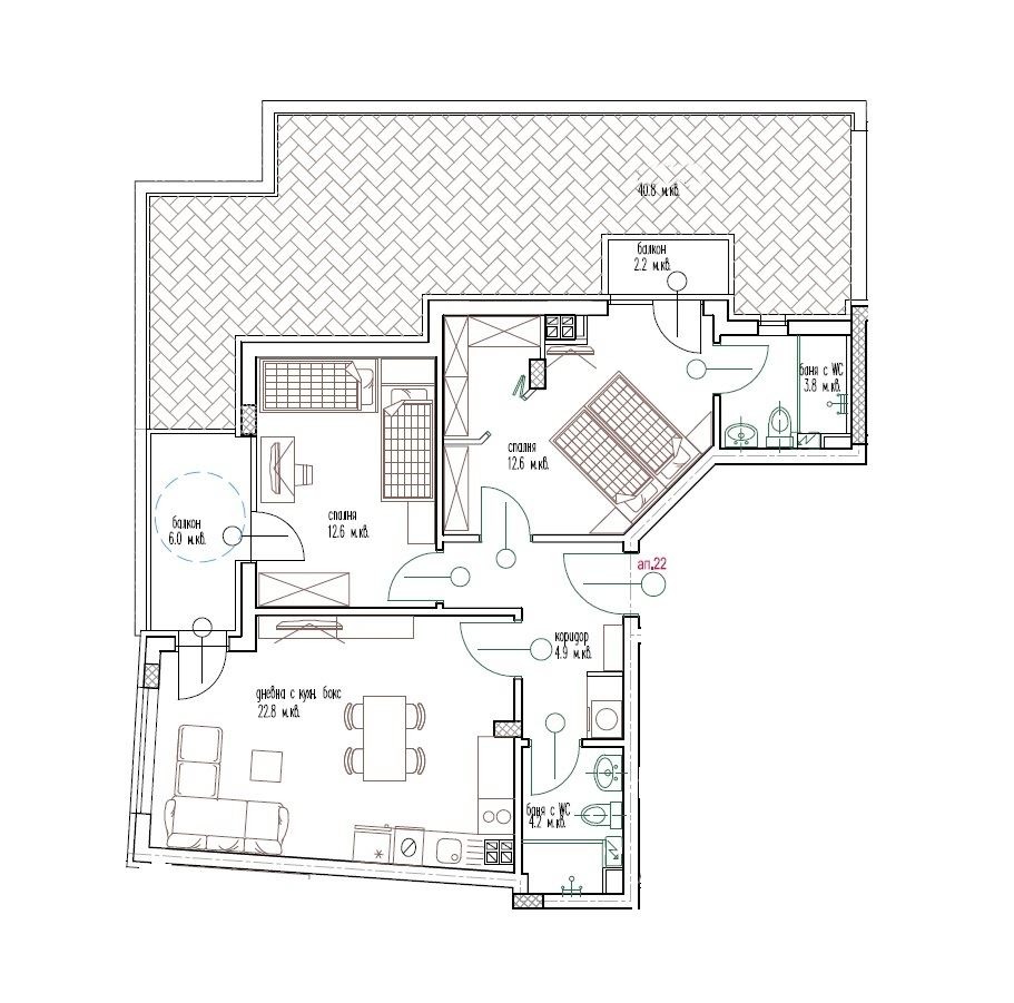 Продава 3-СТАЕН, гр. Варна, Колхозен пазар, снимка 2 - Апартаменти - 54262807
