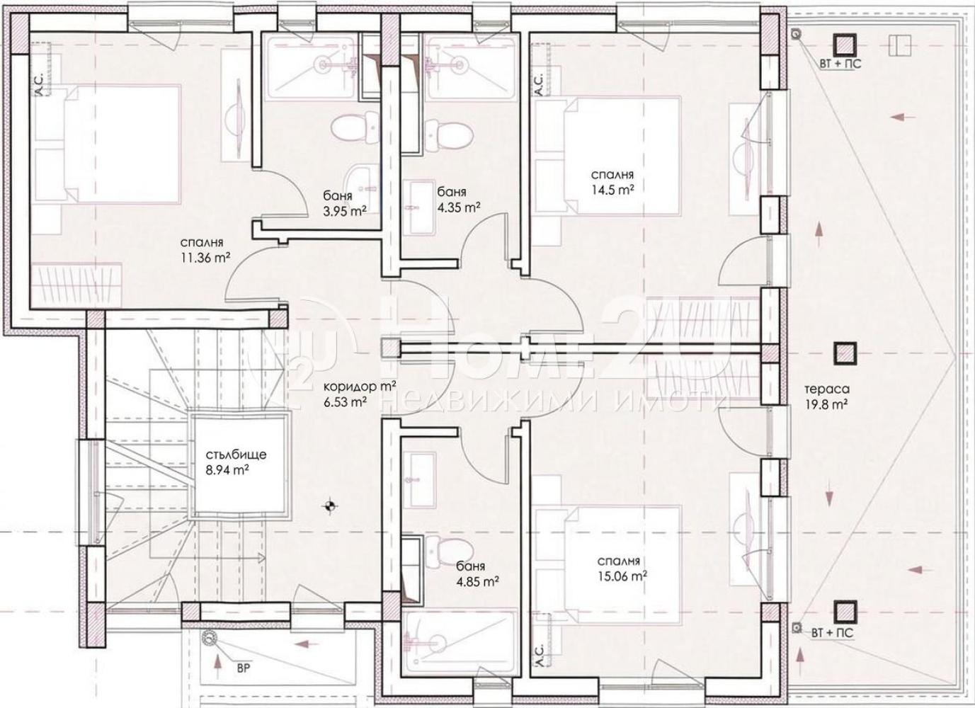 Продава КЪЩА, гр. Черноморец, област Бургас, снимка 8 - Къщи - 53737138