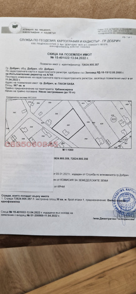 Парцел град Добрич, м-т Газибаба 3