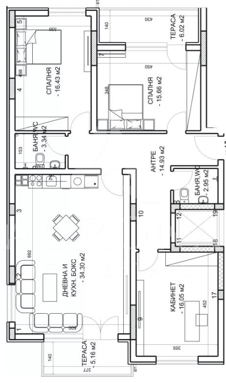 Продава 4-СТАЕН, гр. Пловдив, Младежки Хълм, снимка 2 - Апартаменти - 54699225