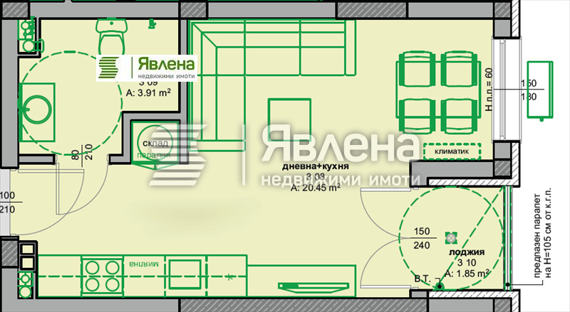 Продава 1-СТАЕН, гр. Поморие, област Бургас, снимка 5 - Апартаменти - 54934393