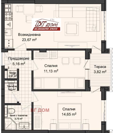 Продава 2-СТАЕН, гр. Пловдив, Кършияка, снимка 5 - Aпартаменти - 46922516