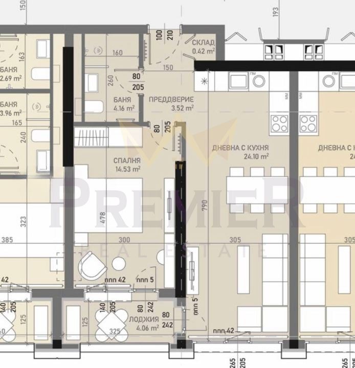 Te koop  1 slaapkamer Sofia , Banisjora , 71 m² | 48834319
